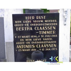 Grafstenen kerkhof Herwen Coll. HKR (221) B.Claassen-Timmer & A.Claassen